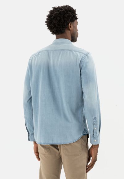 Дънкова риза Camel Active, светло синя с два джоба