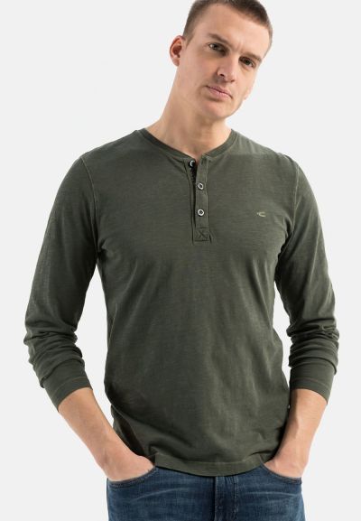 Зелена блуза с копчета Camel Active, органичен памук