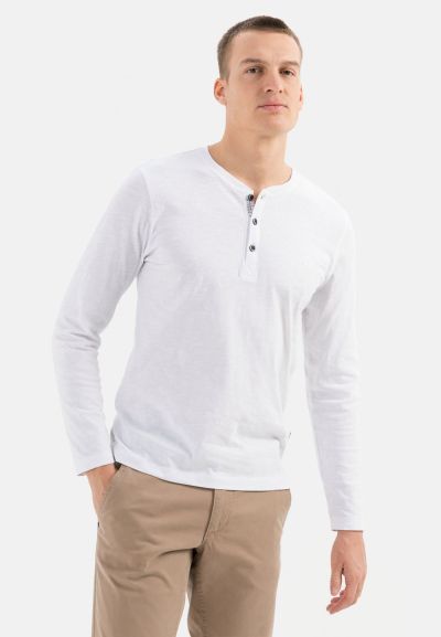 Бяла блуза с копчета Camel Active, органичен памук