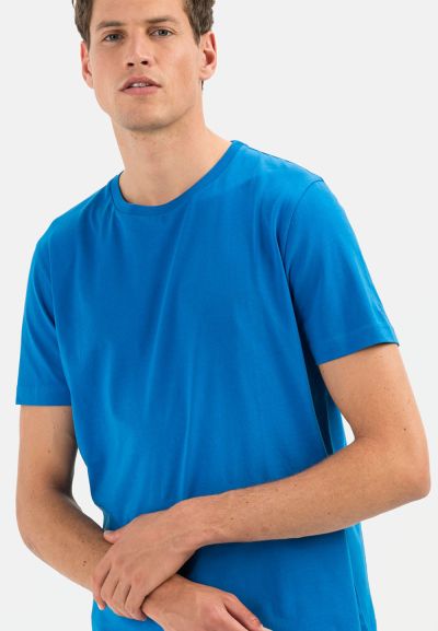 Едноцветна тениска Camel Active, цвят син