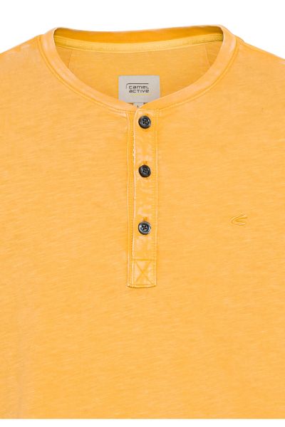 Жълта тениска Camel Active, с копчета