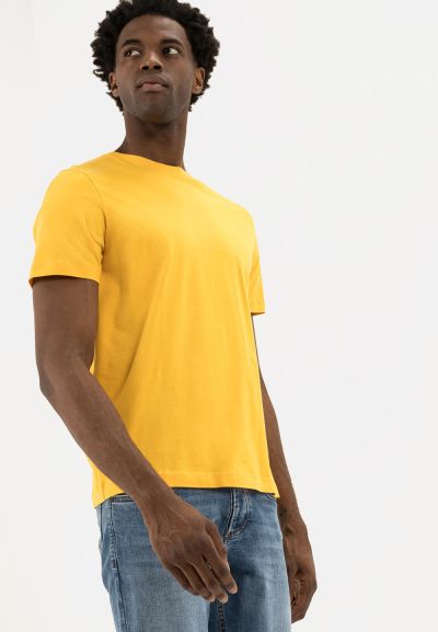 Едноцветна тениска Camel Active, цвят горчица