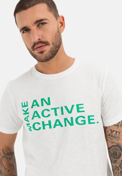 Тениска Camel Active с принт, органичен памук