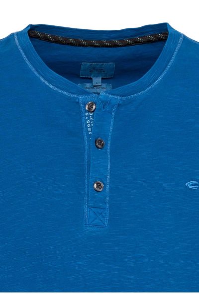 Синя тениска с копчета Camel Active