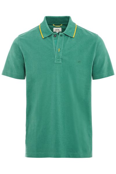 Зелена тениска CAMEL ACTIVE, яка с контрастен кант