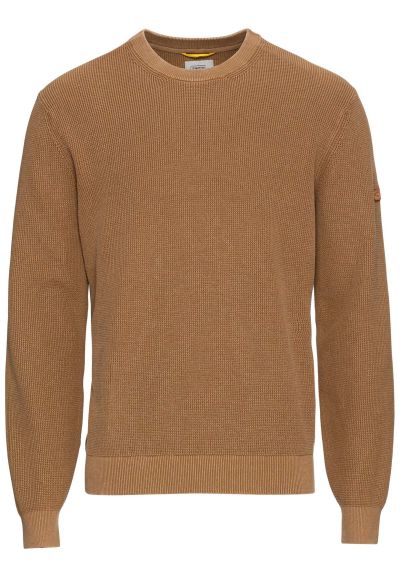 Кафяв пуловер Camel Active, органичен памук