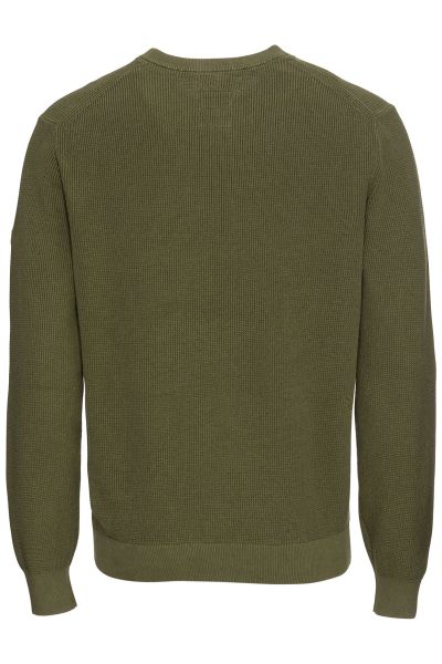 Пуловер от органичен памук Camel Active, цвят olive-brown