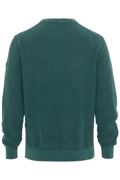 Пуловер от органичен памук Camel Active, цвят петрол