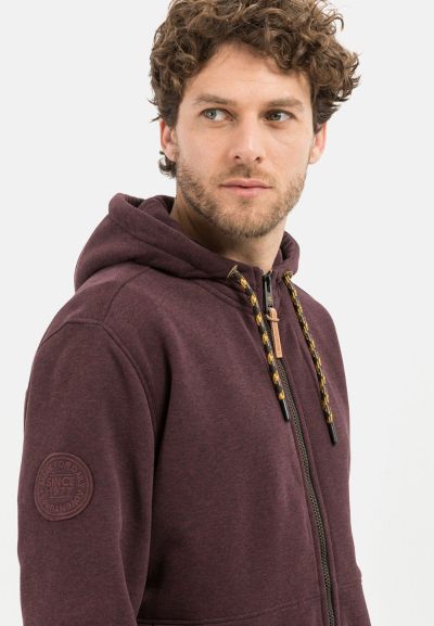 Суичър с качулка Camel Active, цвят бордо