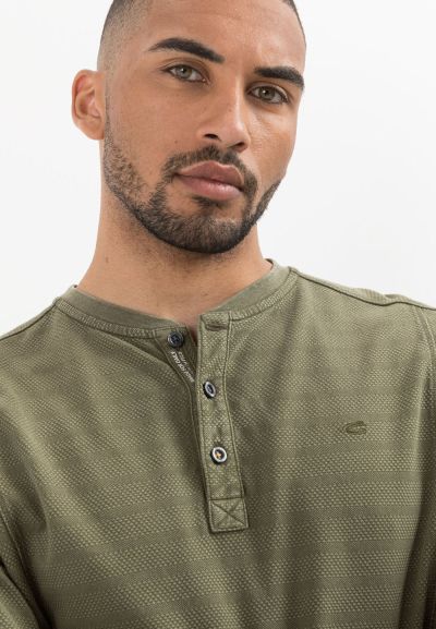 Блуза с копчета Camel Active, цвят зелено-кафяв