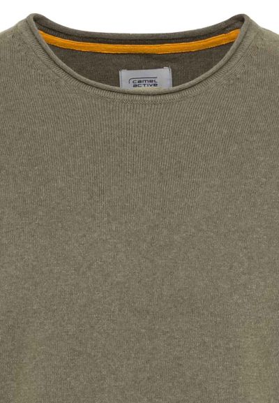  Пуловер Camel Active, памук и полиестер в цвят khaki