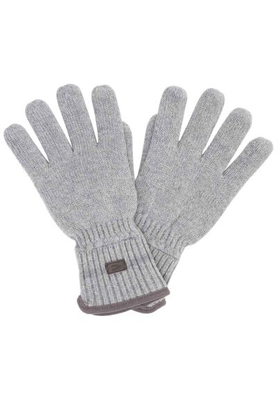 Плетени ръкавици Camel Active, светло сиви