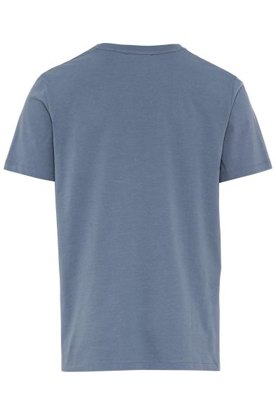 Синя памучна тениска с лого Camel Active