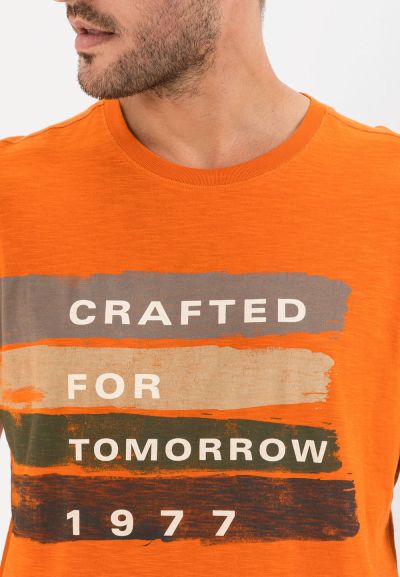 Оранжева тениска Camel Active с принт