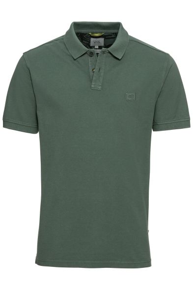 Тениска с яка Camel Active, тъмно зелена