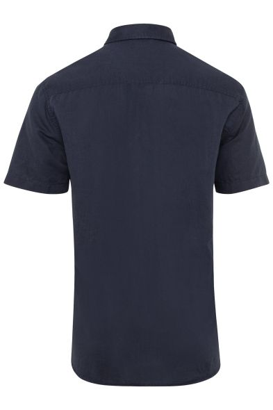 Тъмно синя риза с два джоба Camel Active, лен и памук