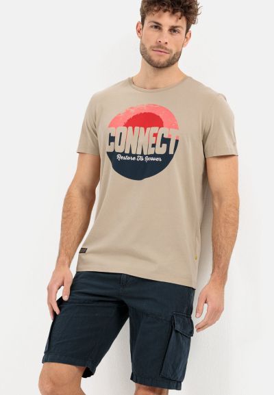 Тениска с принт Camel Active