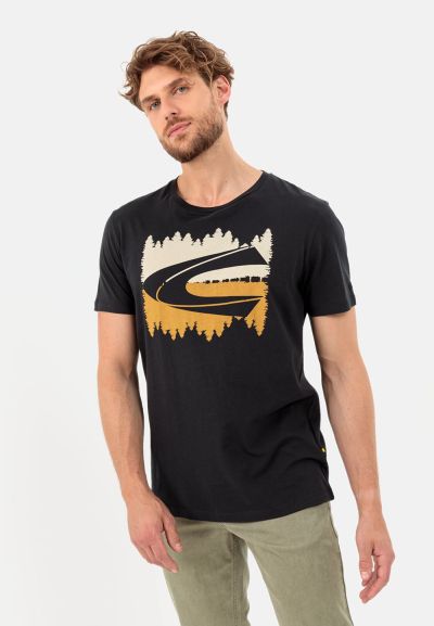 Тениска с лого Camel Active, органичен памук