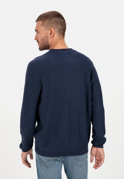 Тъмно син пуловер Camel Active, органичен памук