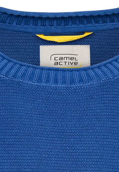 Син пуловер Camel Active, органичен памук