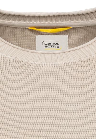 Бежов пуловер Camel Active, органичен памук