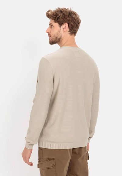 Бежов пуловер Camel Active, органичен памук