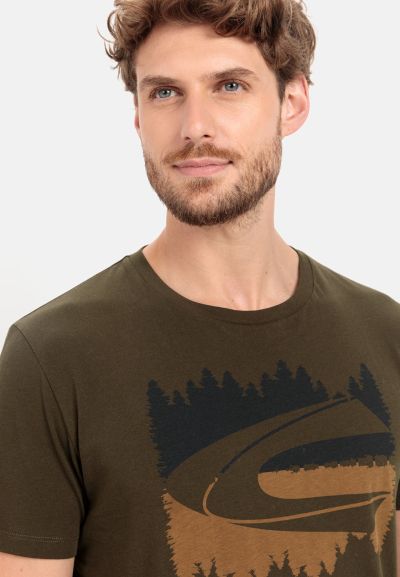 Тениска с лого Camel Active, органичен памук