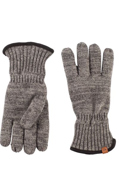 Плетени ръкавици с подплата Camel Active, сив меланж