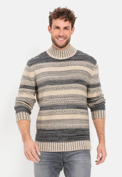 Раиран плетен пуловер Camel Active
