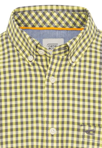 Карирана риза Camel Active в жълта гама