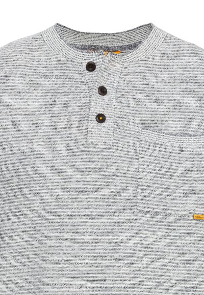Светло сива блуза с копчета Camel Active, памук и лен