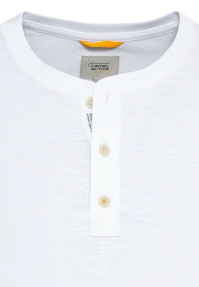 Бяла тениска с копчета Camel Active