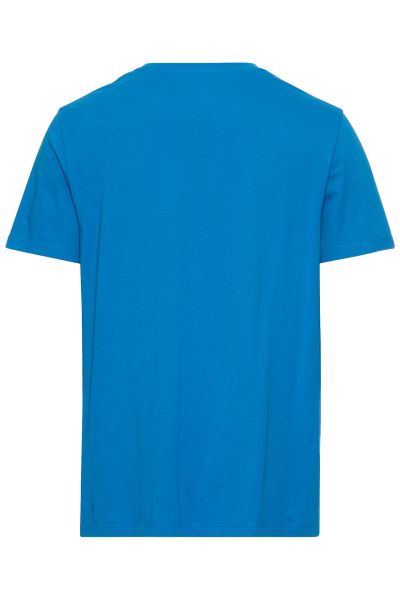 Едноцветна синя тениска Camel Active, памук