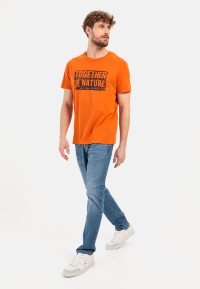 Оранжева тениска Camel Active, принт