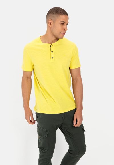 Жълта тениска Camel Active, копчета