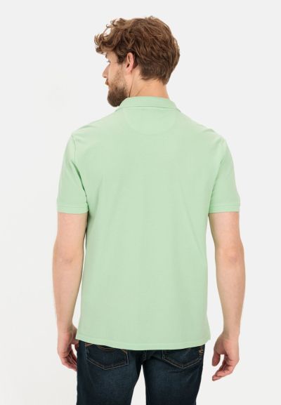 Зелена тениска с яка и копчета Camel Active
