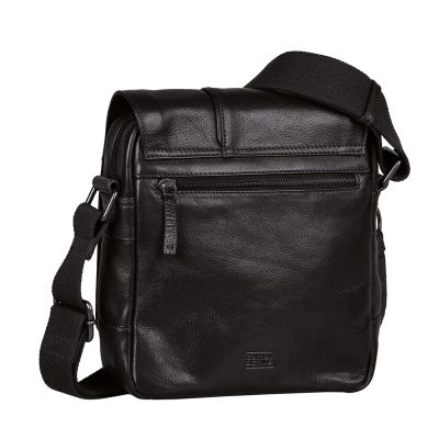 Черна кожена чанта Camel Active 