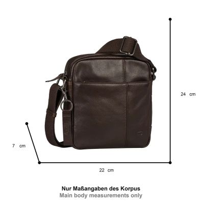 Кафява кожена чантичка Camel Active 