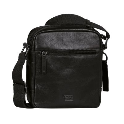 Черна кожена чантичка Camel Active 