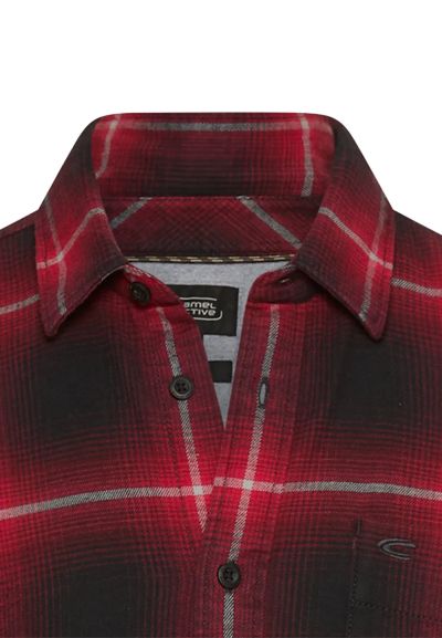 Тъмно червена карирана риза Camel Active, fleXXXactive