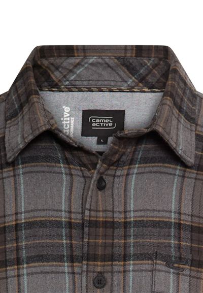 Тъмна карирана риза Camel Active,  fleXXXactive