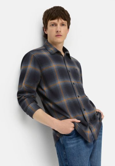 Тъмна карирана риза Camel Active, fleXXXactive