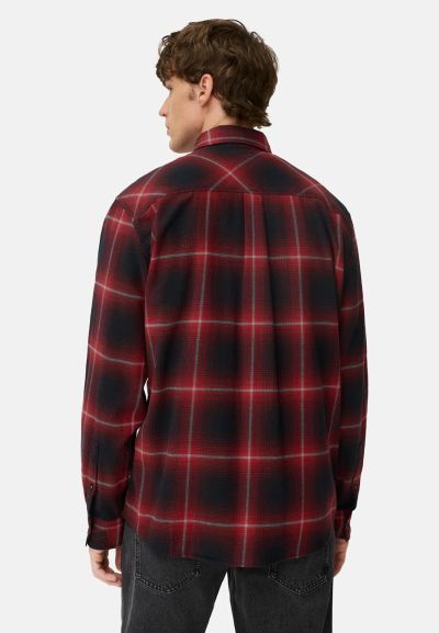 Тъмно червена карирана риза Camel Active, fleXXXactive