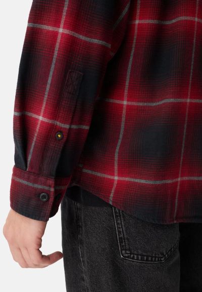 Тъмно червена карирана риза Camel Active, fleXXXactive