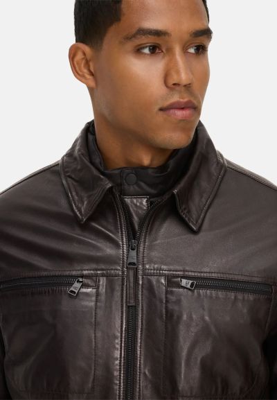 Капитонирано кожено яке Camel Active