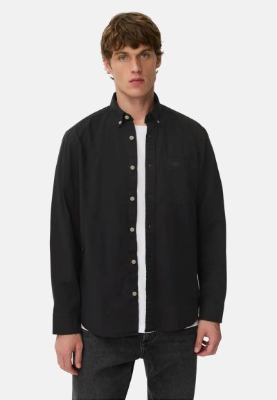 Черна риза с дълъг ръкав Camel Active