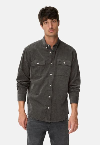 Тъмно сива кадифена риза Camel Active