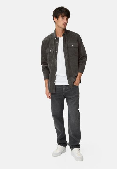 Тъмно сива кадифена риза Camel Active