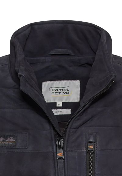 Тъмно синьо яке от набук Camel Active