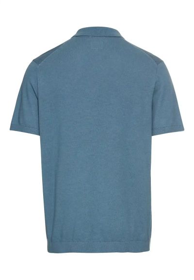 Синя плетена блуза с яка Camel Active